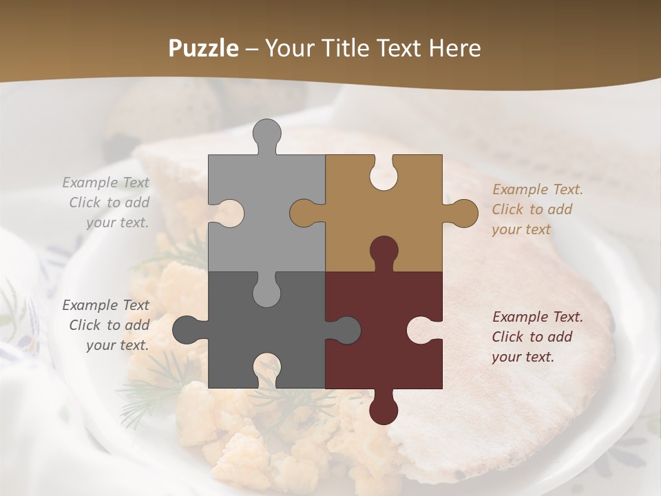 Scrambled Dill Food PowerPoint Template