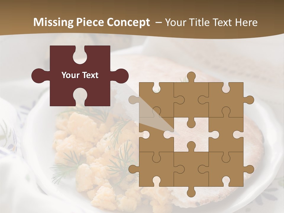 Scrambled Dill Food PowerPoint Template