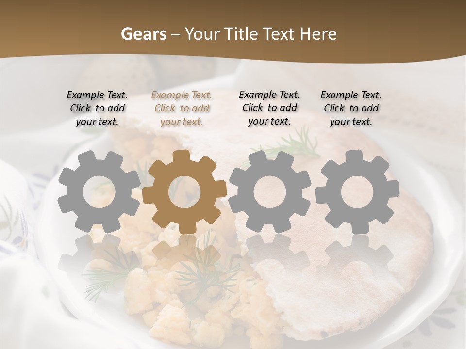 Scrambled Dill Food PowerPoint Template