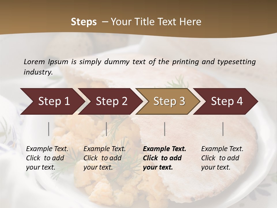 Scrambled Dill Food PowerPoint Template
