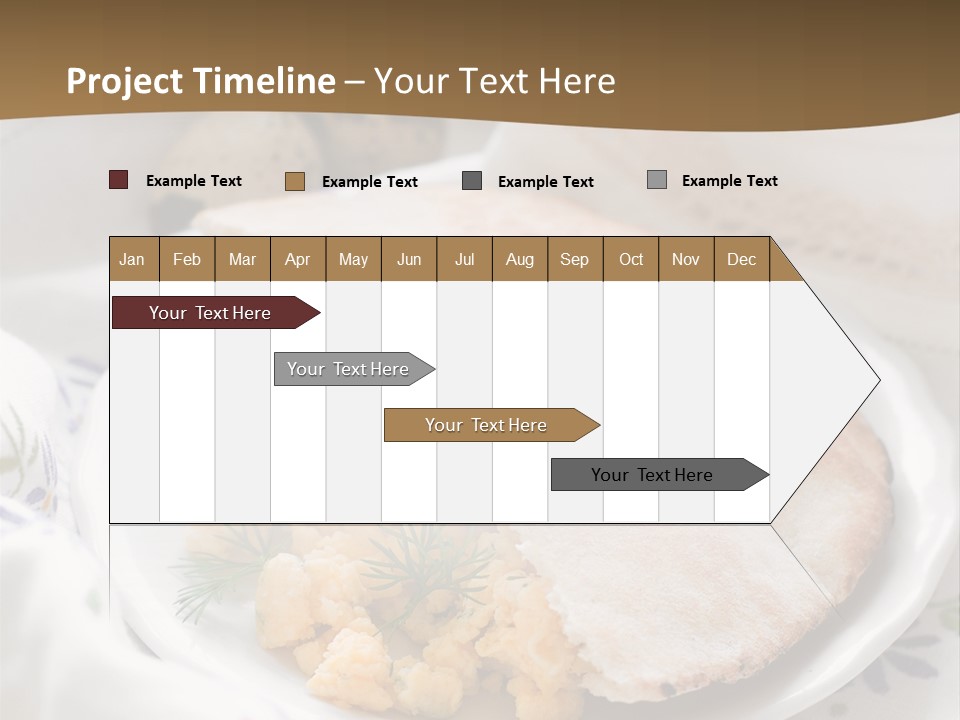 Scrambled Dill Food PowerPoint Template