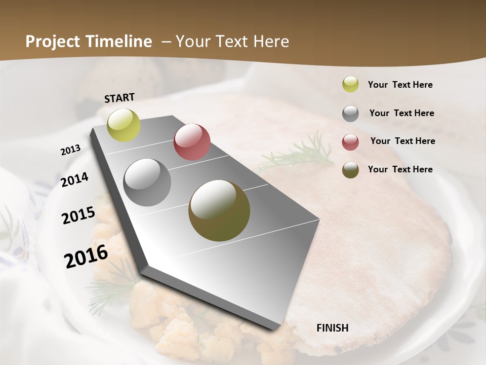Scrambled Dill Food PowerPoint Template