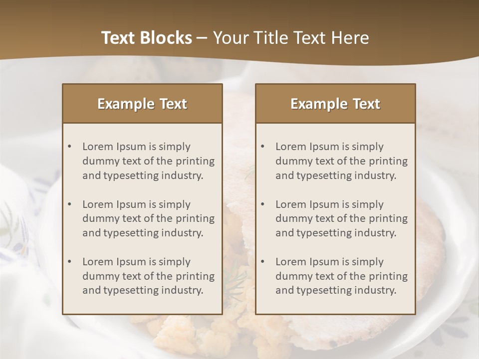 Scrambled Dill Food PowerPoint Template