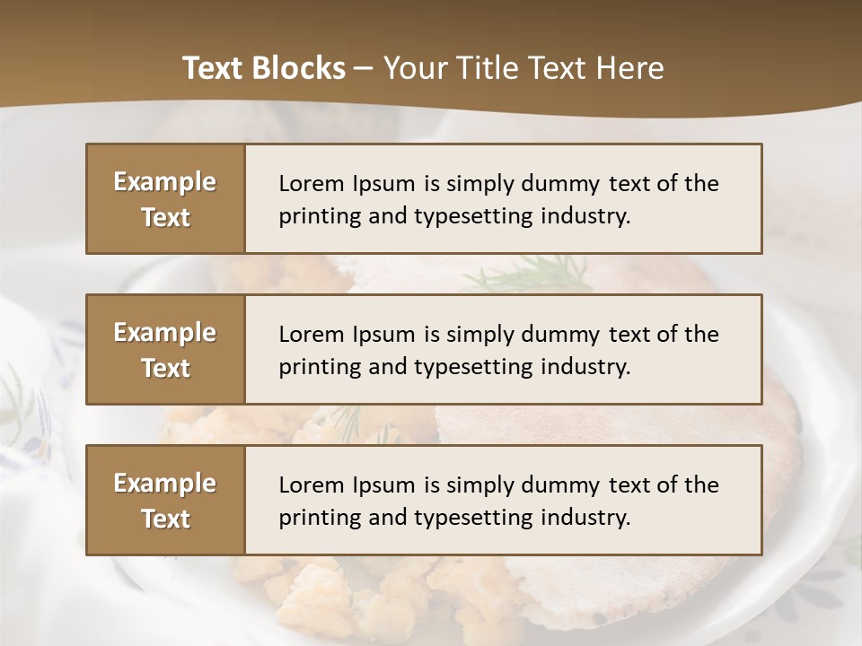 Scrambled Dill Food PowerPoint Template