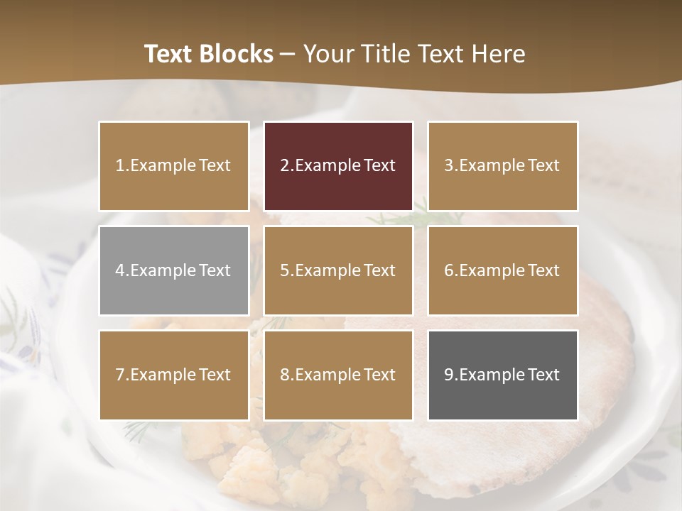 Scrambled Dill Food PowerPoint Template