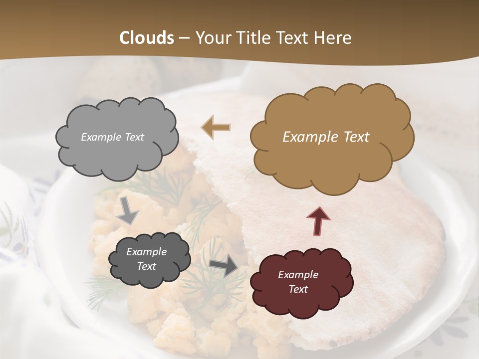 Scrambled Dill Food PowerPoint Template