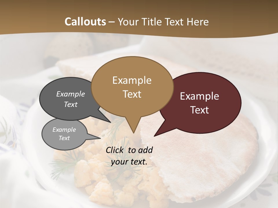 Scrambled Dill Food PowerPoint Template