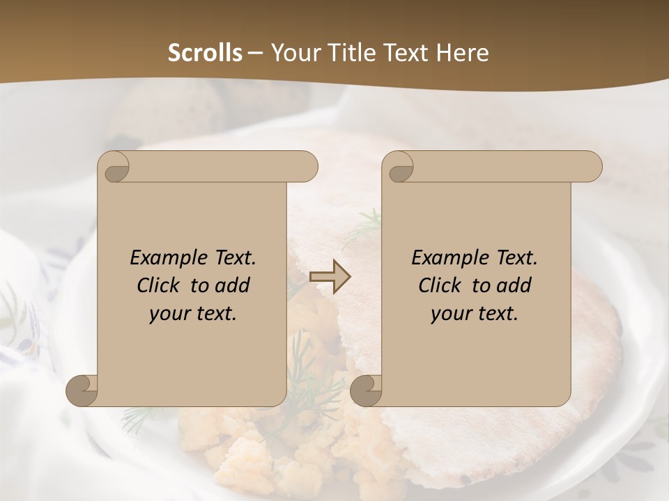 Scrambled Dill Food PowerPoint Template