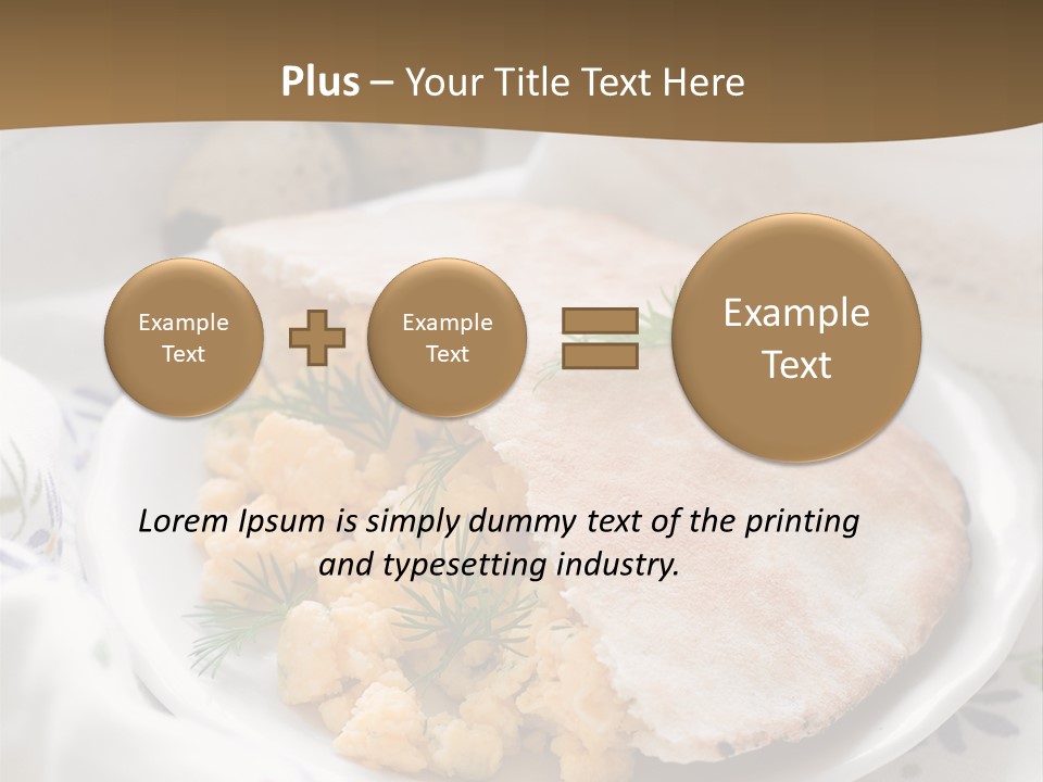 Scrambled Dill Food PowerPoint Template
