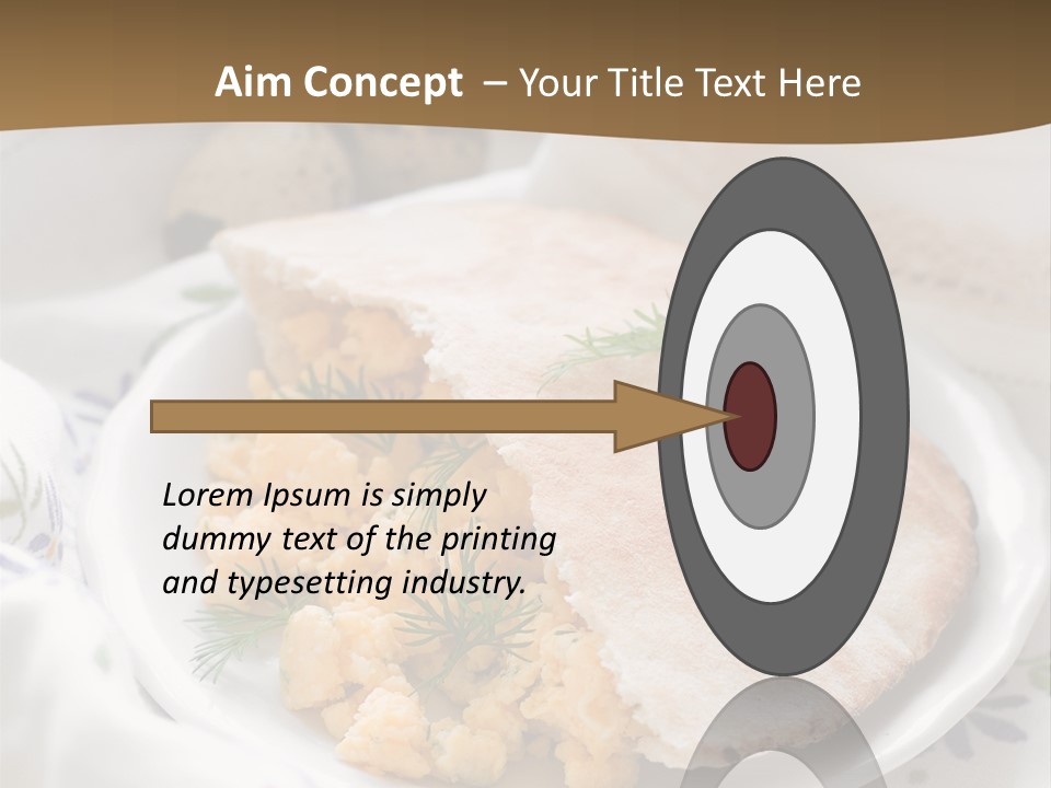 Scrambled Dill Food PowerPoint Template