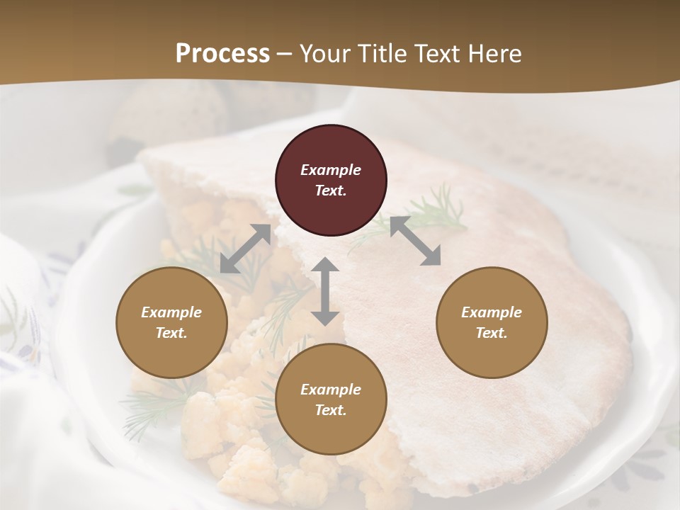 Scrambled Dill Food PowerPoint Template
