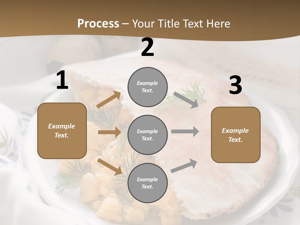 Scrambled Dill Food PowerPoint Template