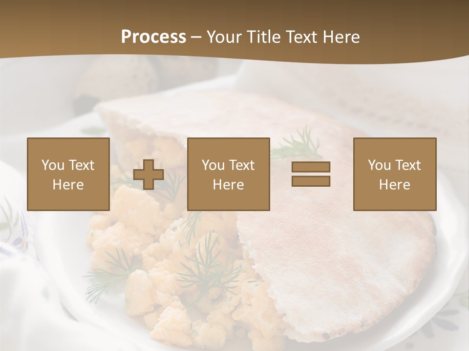 Scrambled Dill Food PowerPoint Template
