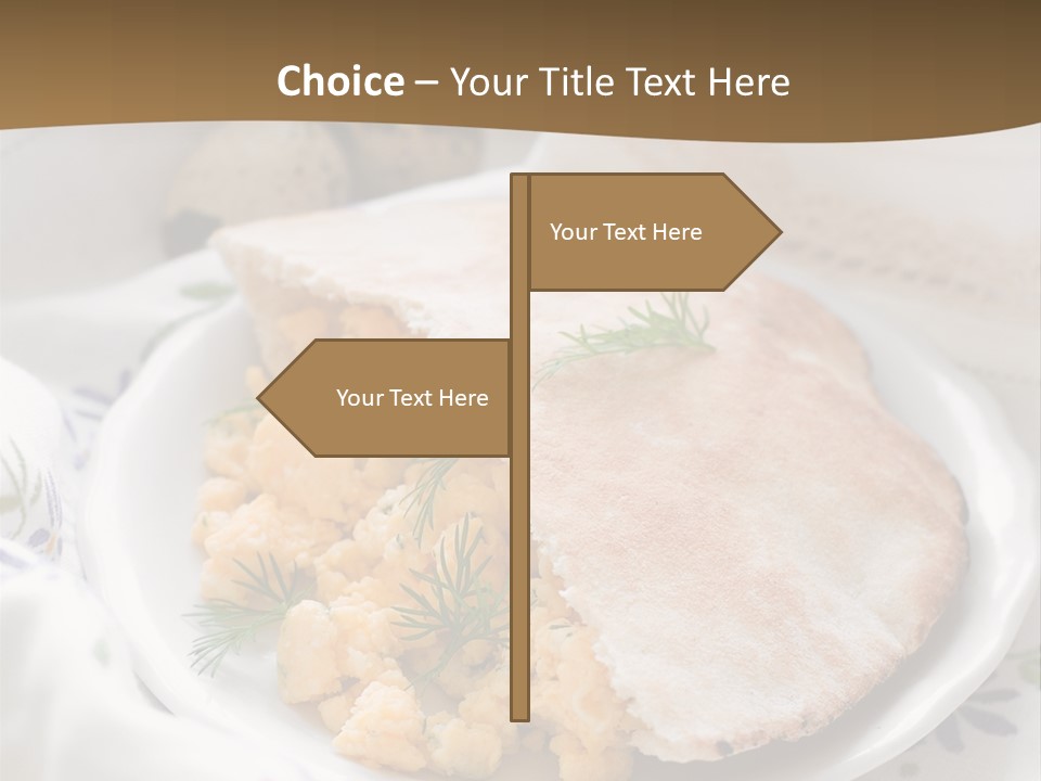 Scrambled Dill Food PowerPoint Template