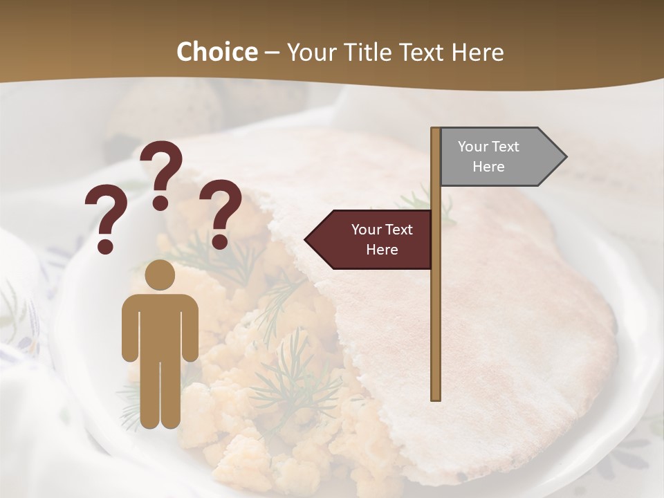 Scrambled Dill Food PowerPoint Template