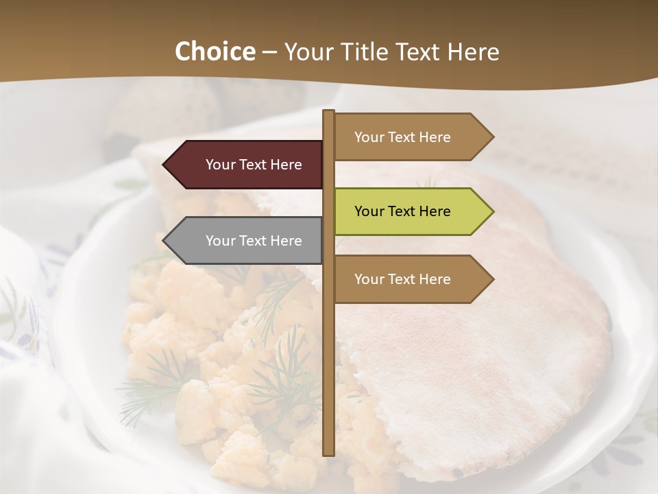 Scrambled Dill Food PowerPoint Template
