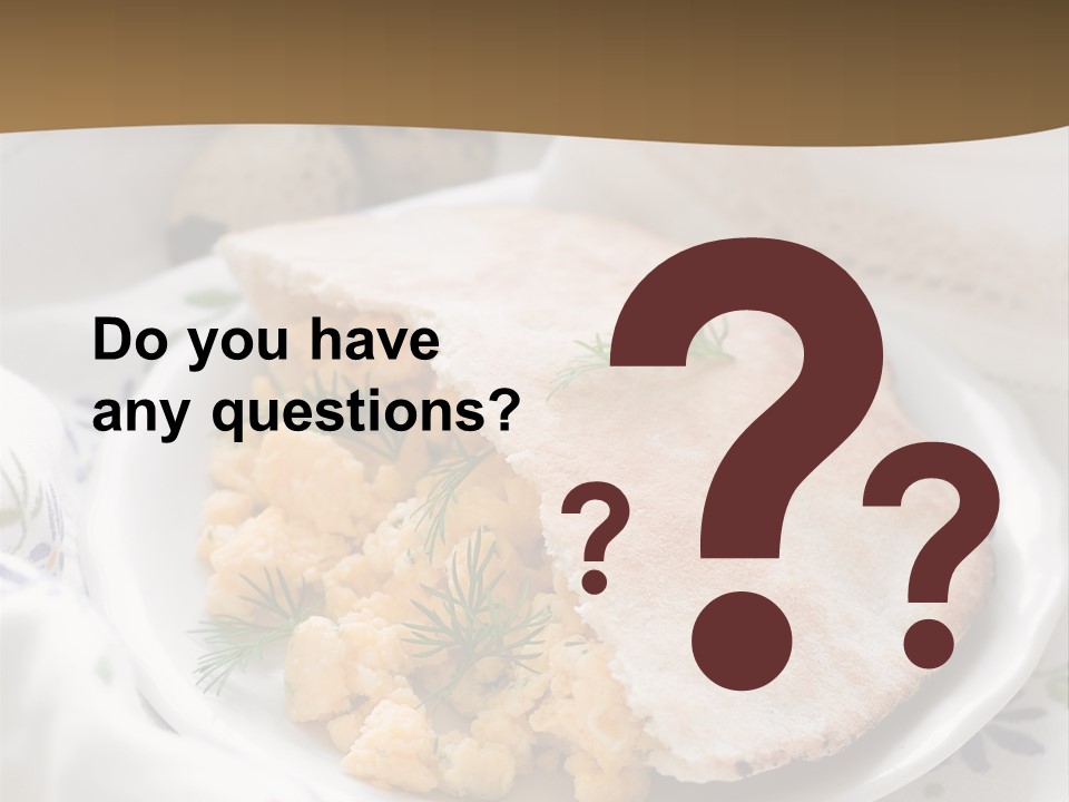 Scrambled Dill Food PowerPoint Template