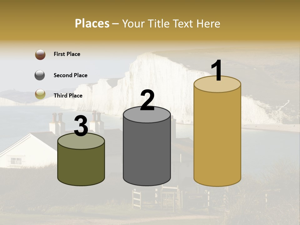 English Eastbourne Rock PowerPoint Template