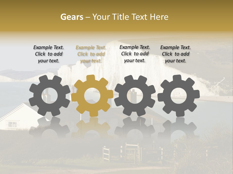 English Eastbourne Rock PowerPoint Template