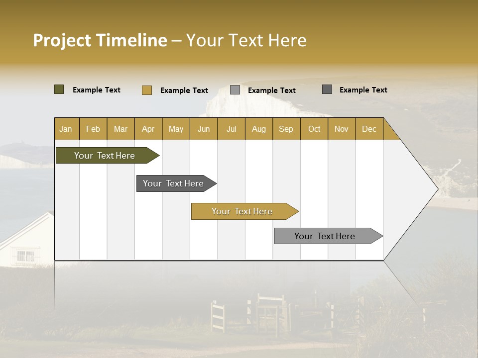 English Eastbourne Rock PowerPoint Template