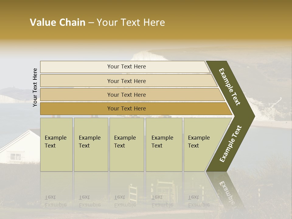 English Eastbourne Rock PowerPoint Template