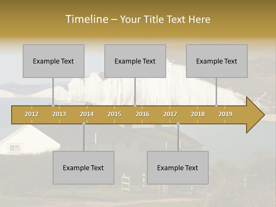 English Eastbourne Rock PowerPoint Template