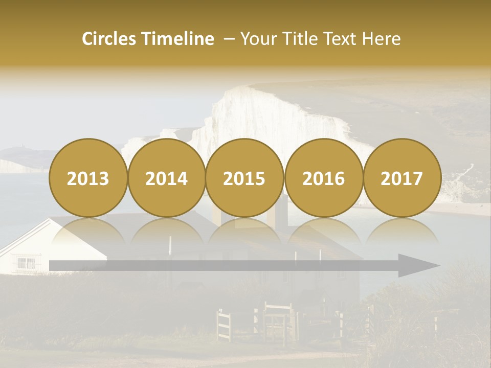 English Eastbourne Rock PowerPoint Template