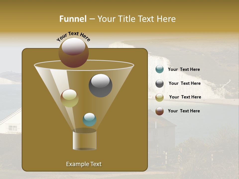 English Eastbourne Rock PowerPoint Template