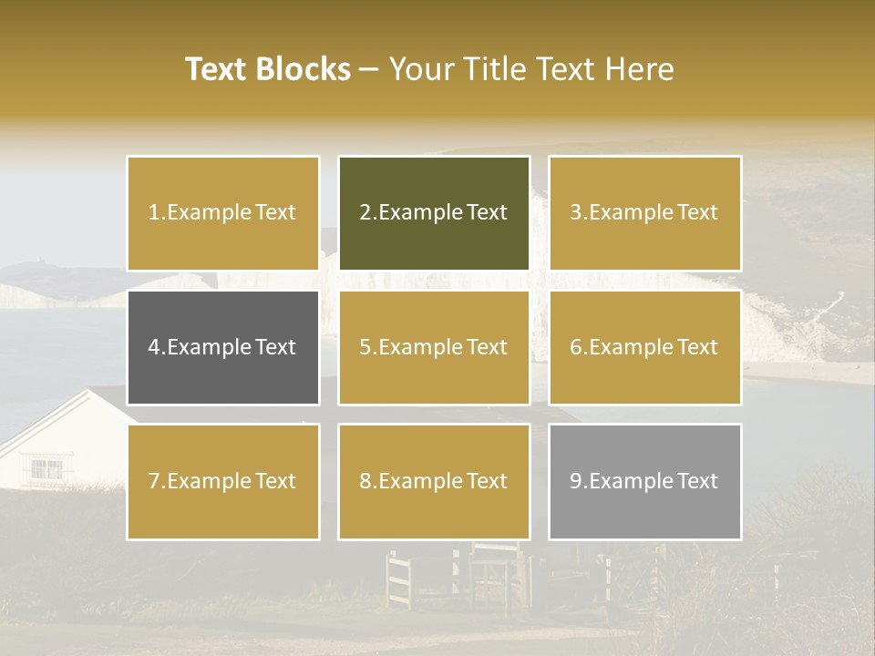 English Eastbourne Rock PowerPoint Template