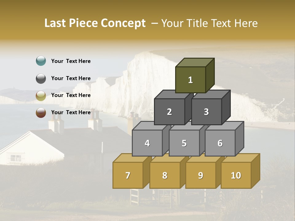 English Eastbourne Rock PowerPoint Template