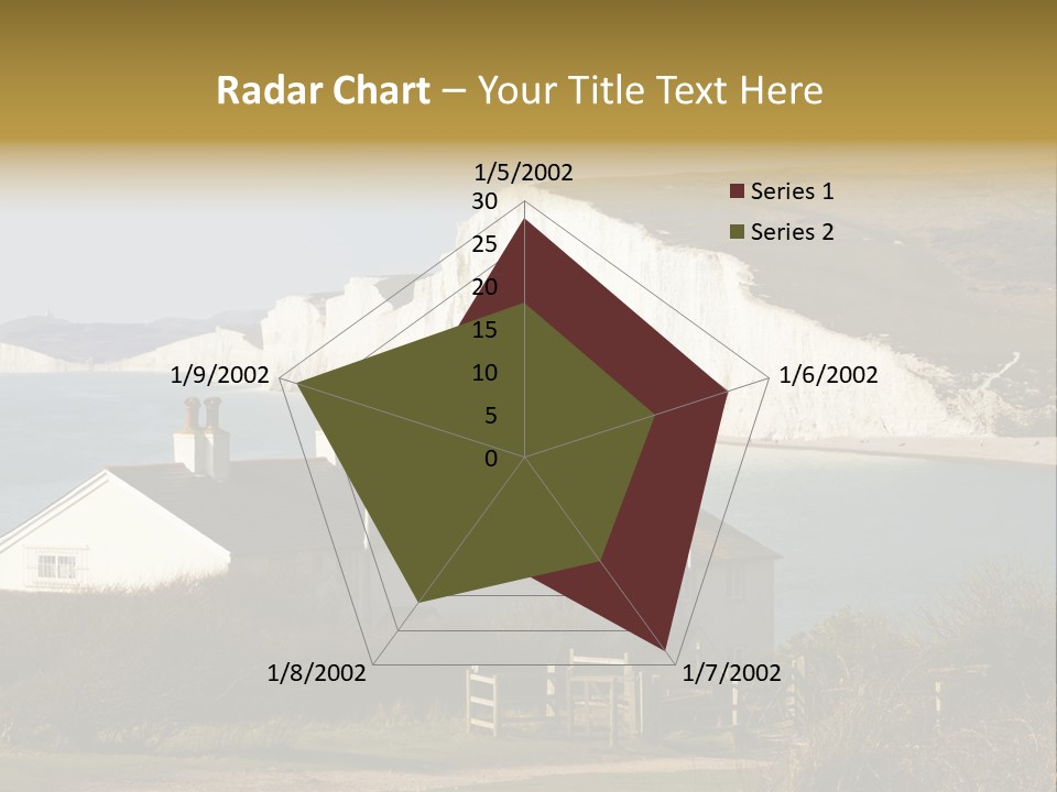 English Eastbourne Rock PowerPoint Template