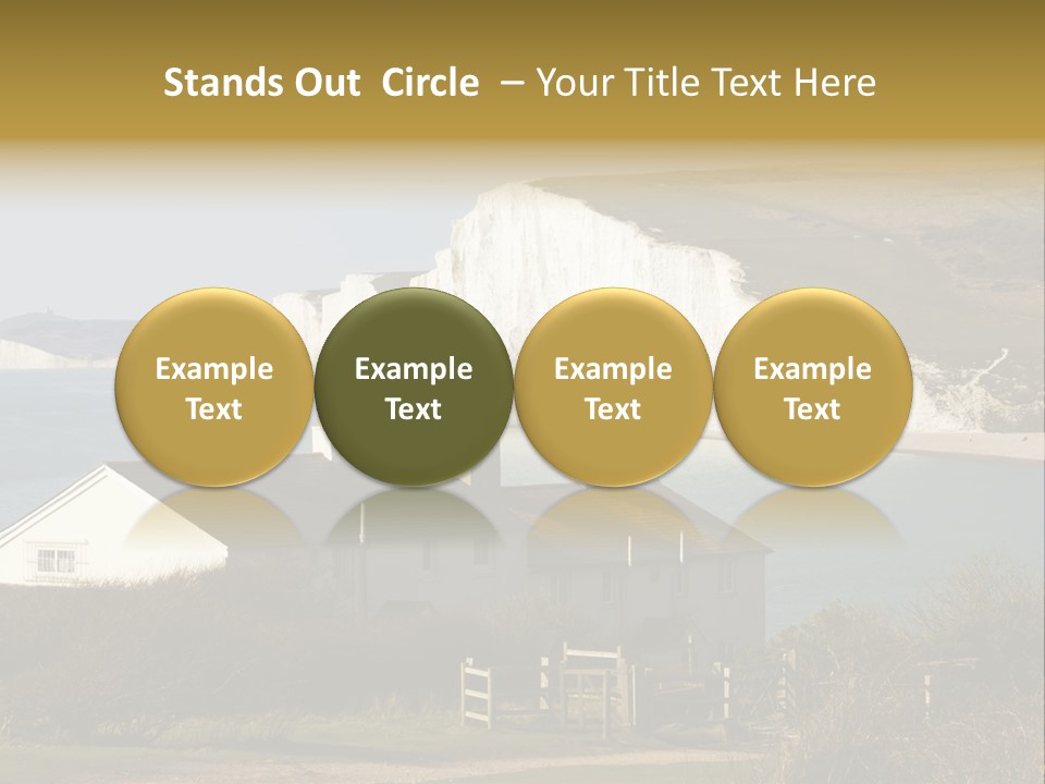 English Eastbourne Rock PowerPoint Template