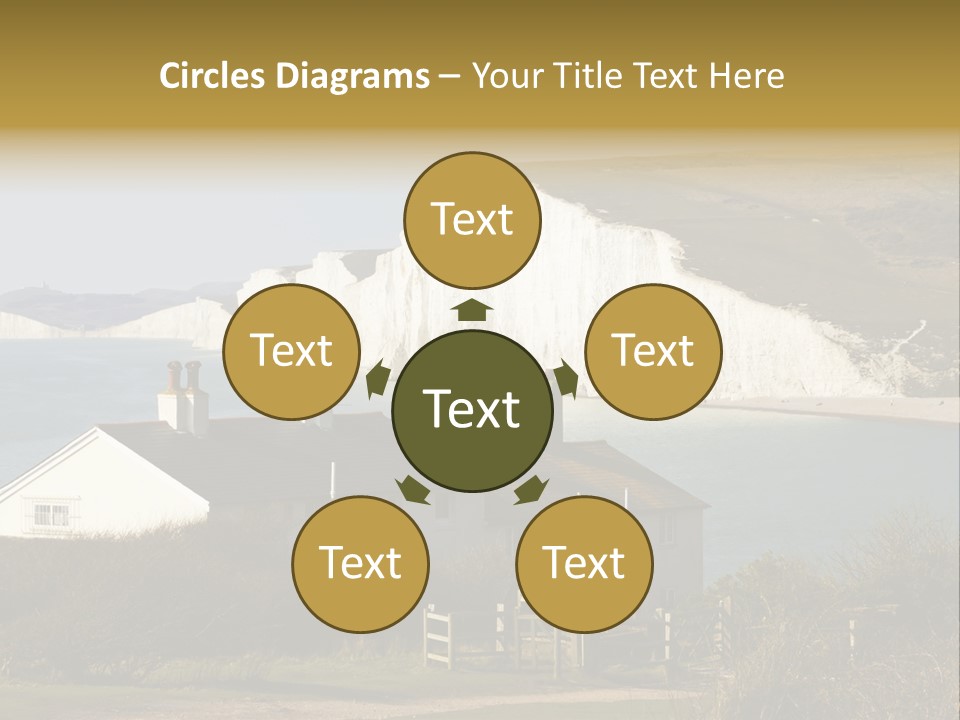 English Eastbourne Rock PowerPoint Template