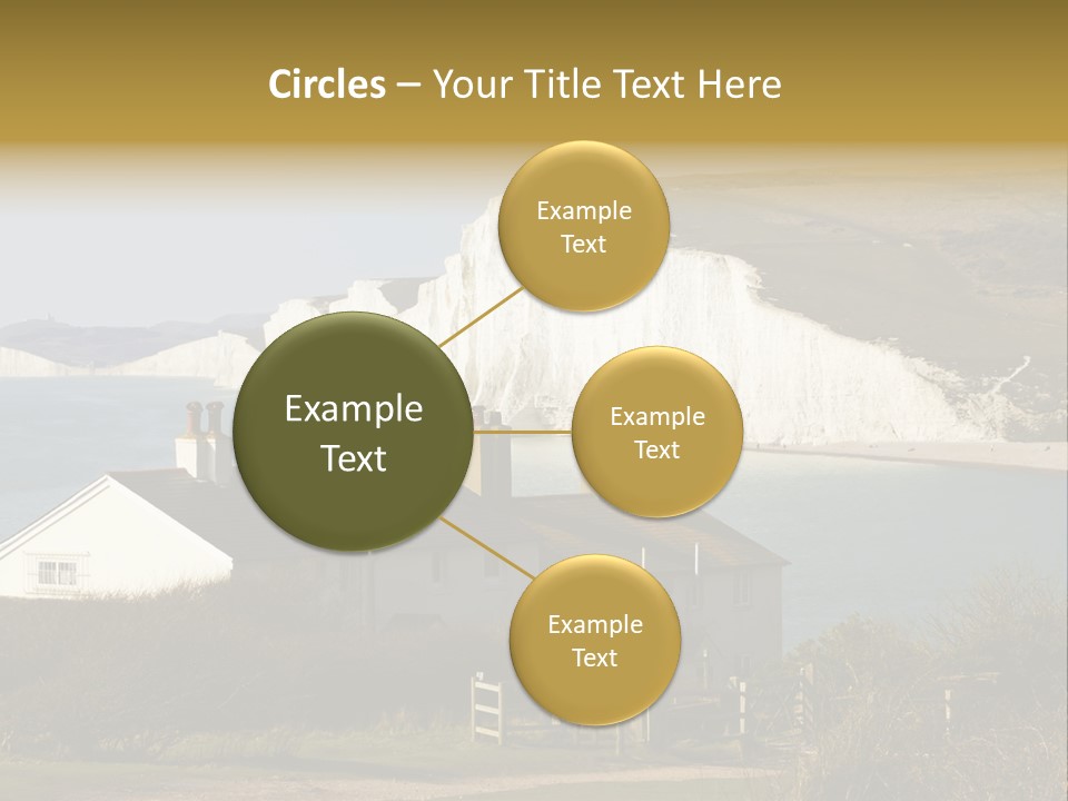 English Eastbourne Rock PowerPoint Template