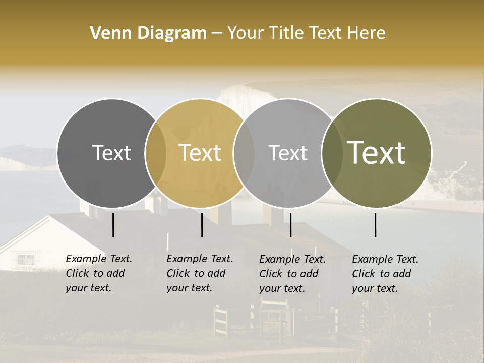 English Eastbourne Rock PowerPoint Template