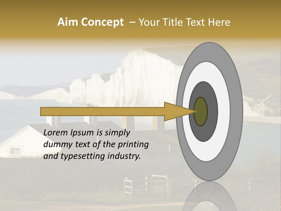 English Eastbourne Rock PowerPoint Template