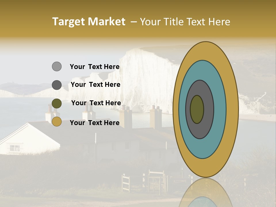 English Eastbourne Rock PowerPoint Template