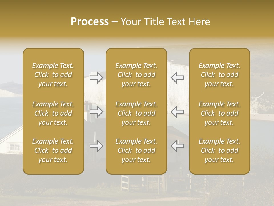 English Eastbourne Rock PowerPoint Template