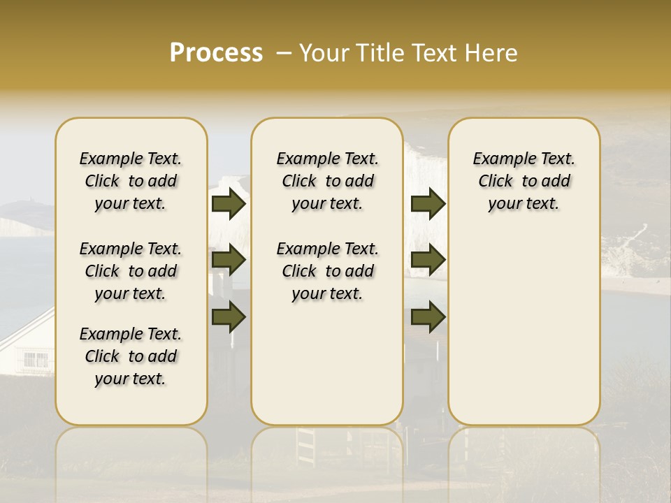 English Eastbourne Rock PowerPoint Template