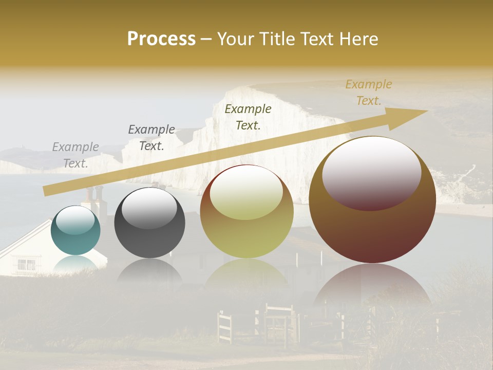 English Eastbourne Rock PowerPoint Template