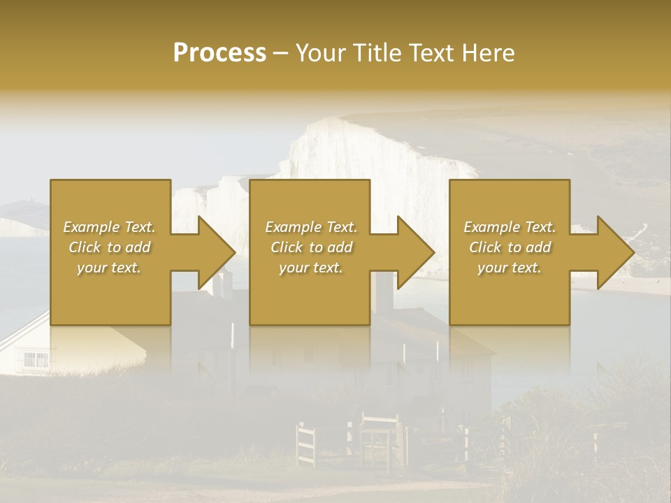 English Eastbourne Rock PowerPoint Template