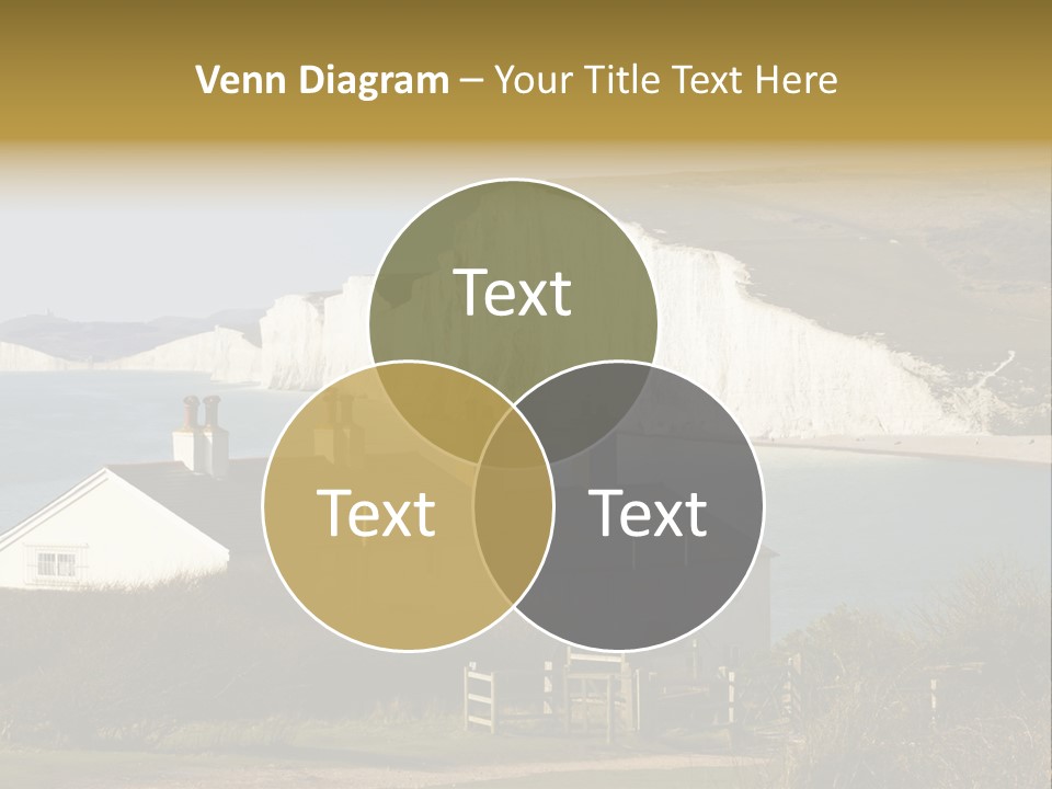 English Eastbourne Rock PowerPoint Template