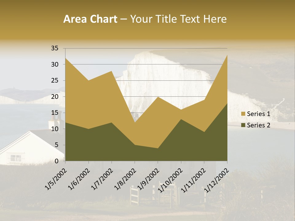 English Eastbourne Rock PowerPoint Template