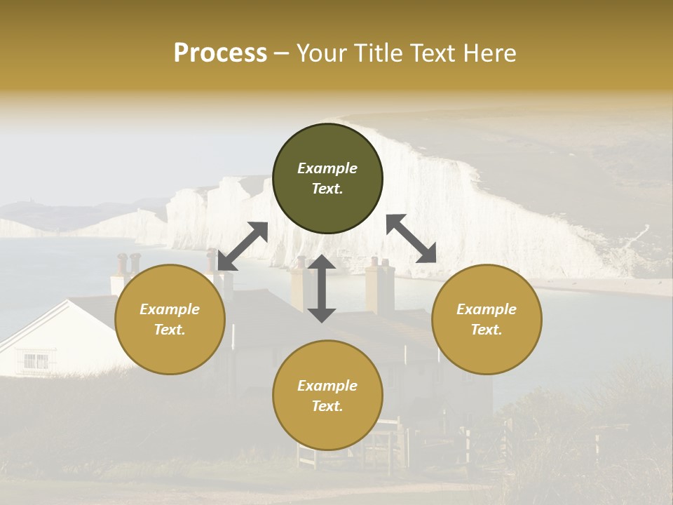 English Eastbourne Rock PowerPoint Template