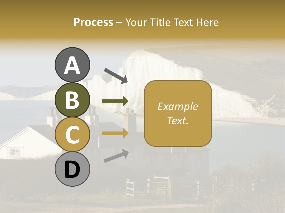 English Eastbourne Rock PowerPoint Template