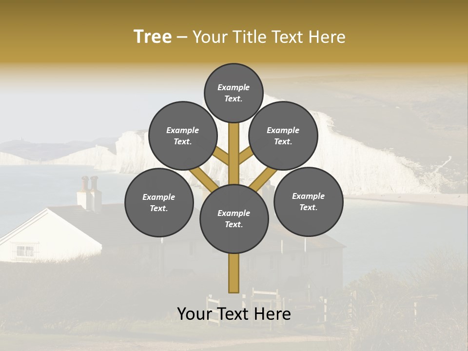 English Eastbourne Rock PowerPoint Template