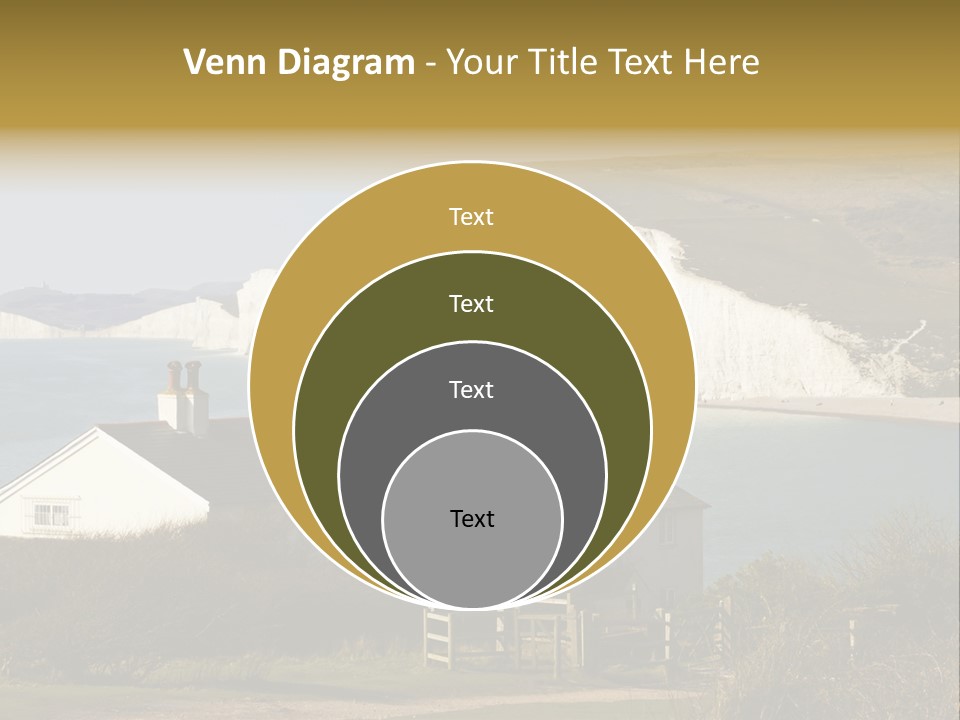 English Eastbourne Rock PowerPoint Template