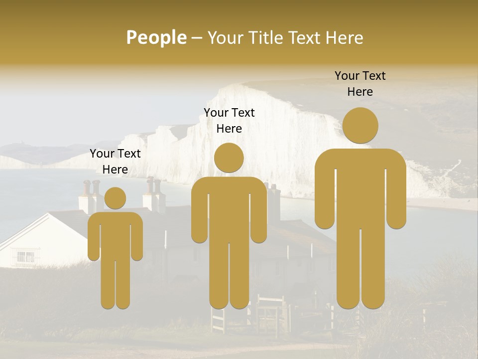 English Eastbourne Rock PowerPoint Template