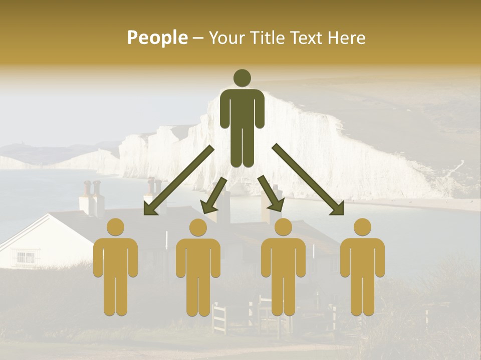 English Eastbourne Rock PowerPoint Template