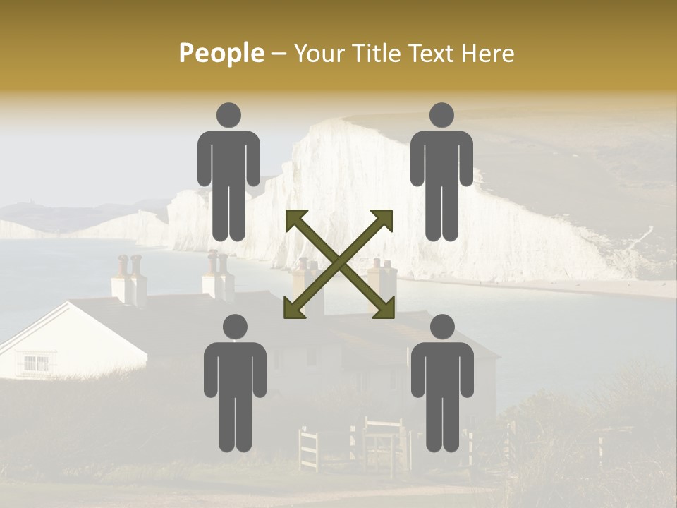 English Eastbourne Rock PowerPoint Template